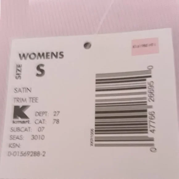 BASIC EDITIONS SOFT PINK SHORT SLEEVE SLIP OVER TOP SIZE S NWT - Picture 4 of 4